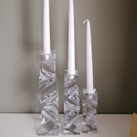 crystal candle holders - Picture 1 of 2